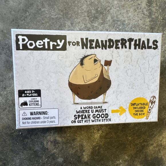 Poetry for Neanderthals Exploding Kittens Word Card Game Board Games - Picture 1 of 4